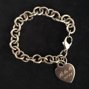 Tiffany & Co Heart Charm Bracelet